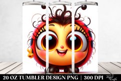 Colorful Ladybug Cartoon Tumbler Product Image 2