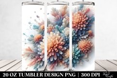 Glossy Chrysanthemum Tumbler Design Product Image 2