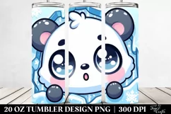 Cute Baby Panda in Ice 20 Oz Tumbler Product Image 2