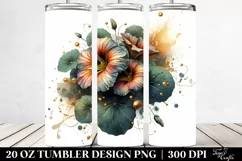 Shiny Nasturtium with Golden Insertions | 20 Oz Tumbler Product Image 2