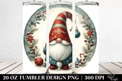 Christmas Gnome Vintage 20 Oz Tumbler Product Image 2