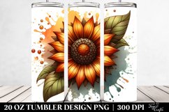 Stained Sunflower | 20 Oz Tumbler Product Image 2