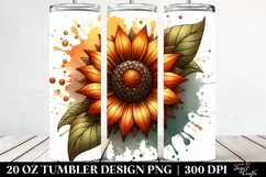 Stained Sunflower | 20 Oz Tumbler Product Image 2