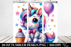 Cute Baby Unicorn Dressed | 20 oz Tumbler Product Image 2