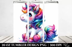Cute Baby Unicorn Dressed | 20 oz Tumbler Product Image 2