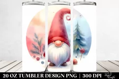 Colorful Christmas Gnome Image | 20 oz Tumbler Product Image 2