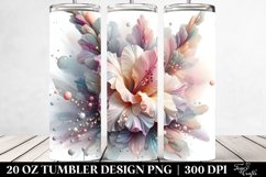 Glossy Gladiolus with Clipart 20 Oz Tumbler Product Image 2
