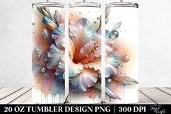 Glossy Gladiolus with Clipart 20 Oz Tumbler Product Image 2