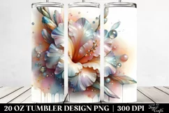 Glossy Gladiolus with Clipart 20 Oz Tumbler Product Image 2
