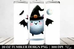 Simple Funny Halloween Bat Clipart 20 Oz Tumbler Product Image 2