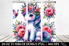 Vibrant Baby Unicorn Tumbler Design Product Image 2
