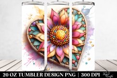 Stained Sunflower Tumbler Product Image 2