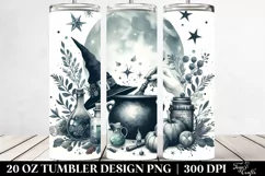 Vintage Witch Magic Potion Watercolor Tumbler | 20 oz Product Image 2
