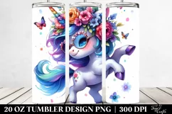 Vibrant Baby Unicorn | 20 oz Tumbler Product Image 2