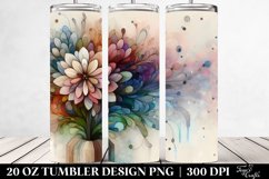 Wooden Stained Zinnia, Transparent 20 Oz Tumbler Product Image 2