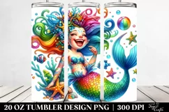 Vibrant Mermaid Funny | 20 oz Tumbler Product Image 2