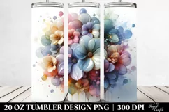 Pastel Glossy Impatiens|20 oz Tumbler Product Image 2