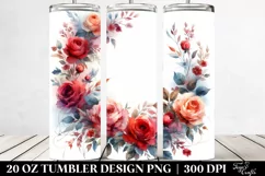 Colorfull Red Roses Abstract | 20 Oz Tumbler Product Image 2