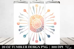 Pastel Sun Illustration | 20 Oz Tumbler Product Image 2