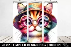 Layered Cute Kitten with Sun es | 20 Oz Tumbler Product Image 2