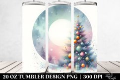 Colorful Pastel Watercolor Christmas | 20 oz Tumbler Product Image 2