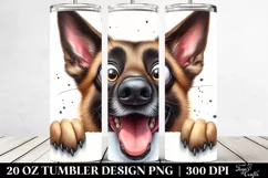 Cute Malinois Popping Eyes | 20 Oz Tumbler Product Image 2