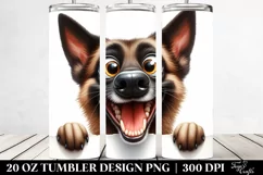 Cute Malinois Popping Eyes | 20 Oz Tumbler Product Image 2