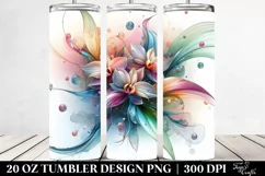 Shiny Orchid Frame, Transparent 20 Oz Tumbler Product Image 2