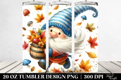 Colorful Cute Gnome Tumbling|20 oz Tumbler Product Image 2