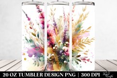 Vibrant Bouquet with Heather Splash | 20 Oz Tumbler Product Image 2