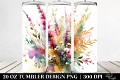 Vibrant Bouquet with Heather Splash | 20 Oz Tumbler Product Image 2