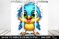Colorful Crazy Looking Baby Warbler | 20 Oz Tumbler Product Image 2