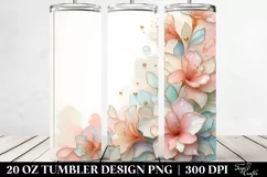 Glossy Azalea Frame, Transparent 20 Oz Tumbler Product Image 2
