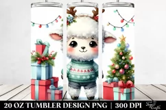 Baby Lamb Dressed for Winter, 20 Oz Tumbler Product Image 2