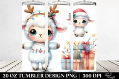 Baby Lamb Dressed for Winter, 20 Oz Tumbler Product Image 2