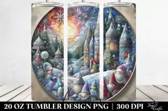 Pastel Gnomes Winter Design 20 Oz Tumbler Product Image 2