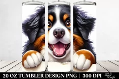 Cute Bernese Mountain Dog Popping Eyes | 20 Oz Tumbler Product Image 2