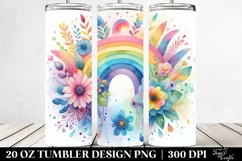 Colorful Abstract Pastel Rainbow | 20 Oz Tumbler Product Image 2