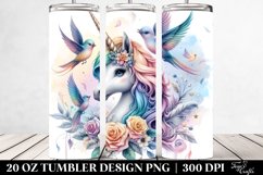 Baby Unicorn Flock of Birds. 20 oz Tumbler Design Product Image 2