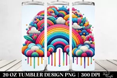 Whimsical Colorful Rainbow | 20 oz Tumbler Product Image 2