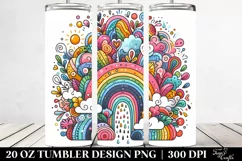 Whimsical Colorful Rainbow | 20 oz Tumbler Product Image 2
