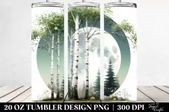 Simple Birch Clipart | 20 oz Tumbler Product Image 2