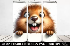 Crazy Furr Groundhog Watercolor Tumbler Product Image 2