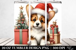 Cute Corgi, Christmas 20 Oz Tumbler Product Image 2