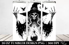 Gothic Evil Witch Tumbler | 20 oz Tumbler Product Image 2