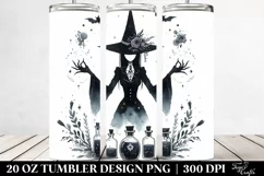 Gothic Evil Witch Tumbler | 20 oz Tumbler Product Image 2