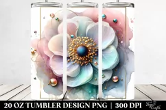 Glossy Anemone with Clipart 20 Oz Tumbler Product Image 2