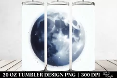 Simple Moon Digital Painting | 20 oz Tumbler Product Image 2