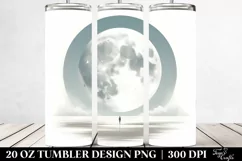 Simple Moon Digital Painting | 20 oz Tumbler Product Image 2
