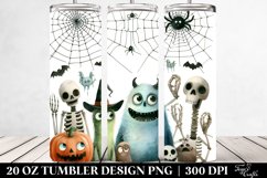Simple Funny Halloween Clipart with Cobweb 20 Oz Tumbler Product Image 2